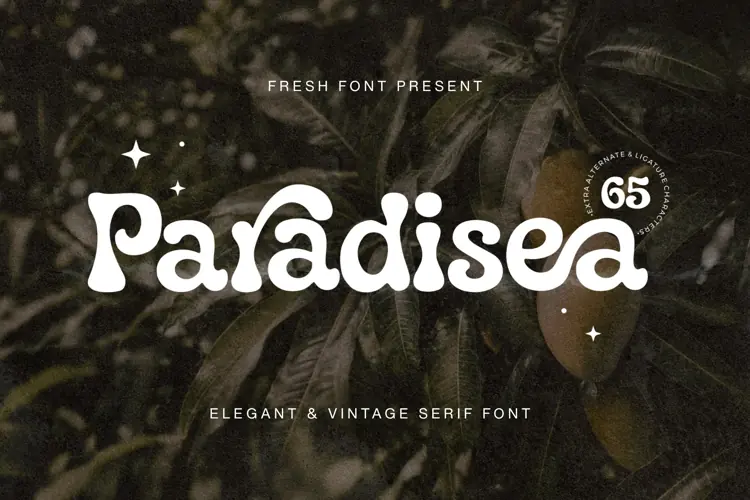 Paradisea Elegant Vintage Serif Font | Retro Luxury Typeface