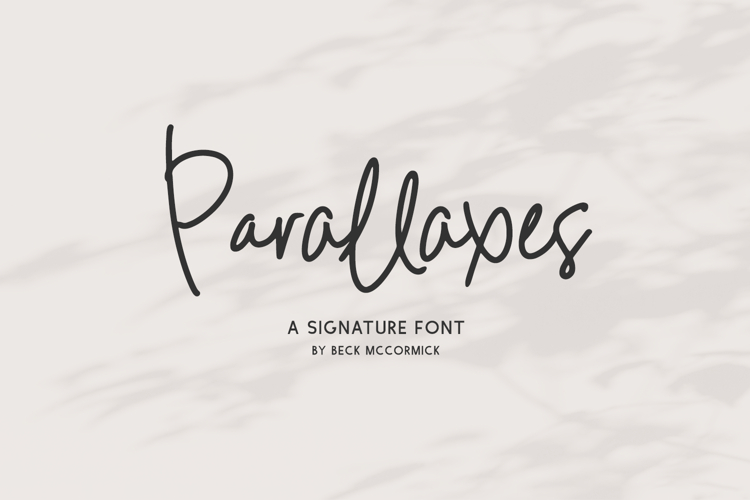 Parallaxes Script