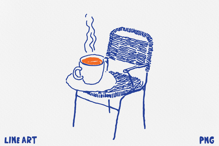 Paris Cafe Clipart, Parisian Aesthetic PNG, Cafe Life example image 1