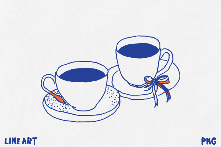 Paris Cafe Clipart, Parisian Aesthetic PNG, Cafe Life example image 1