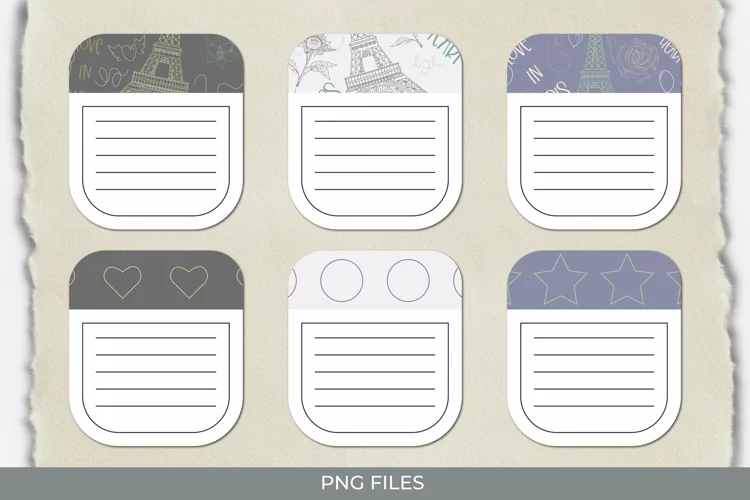 Paris with Vintage Color Seamless Pattern Journaling page