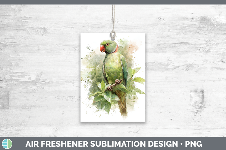 Alexandrine Parakeet Parrot Botanicals Air Freshener Sublima