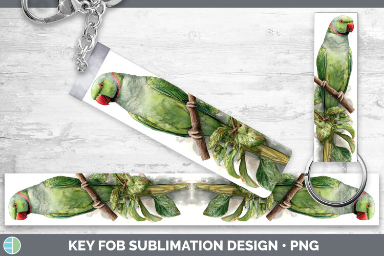 GorgeousParrot Botanicals Key Fob design.