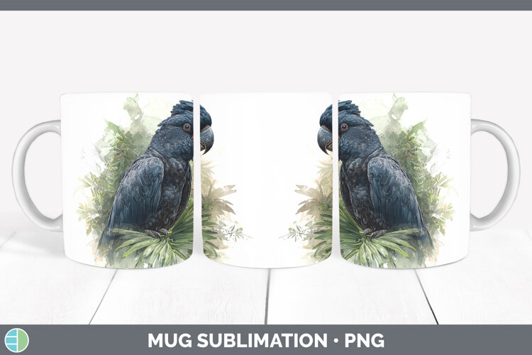 GorgeousParrot Botanicals Mug Wrap design.