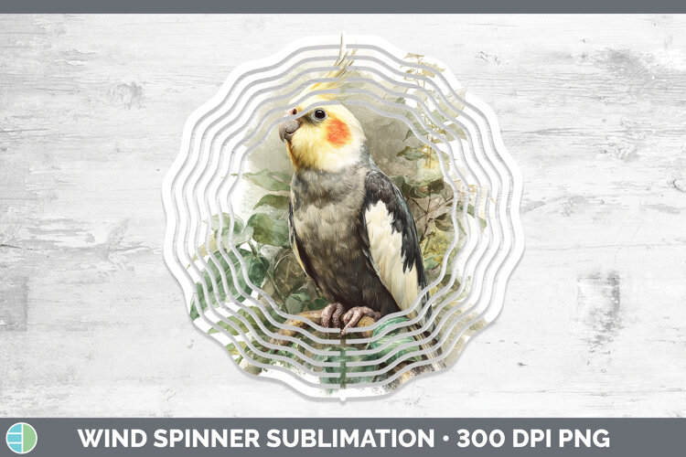 GorgeousParrot Botanicals Wind Spinner design.