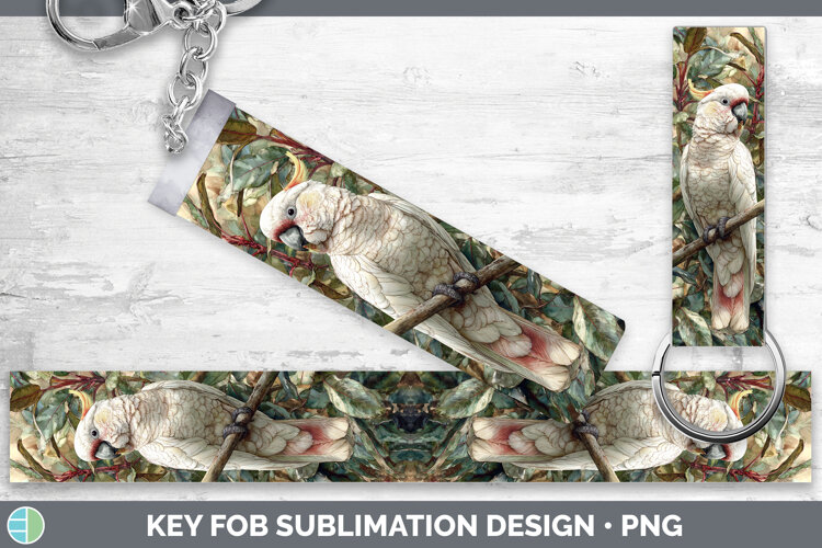 GorgeousParrot Botanicals Key Fob design.