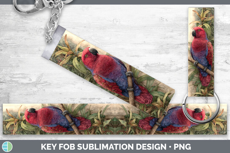 GorgeousParrot Botanicals Key Fob design.