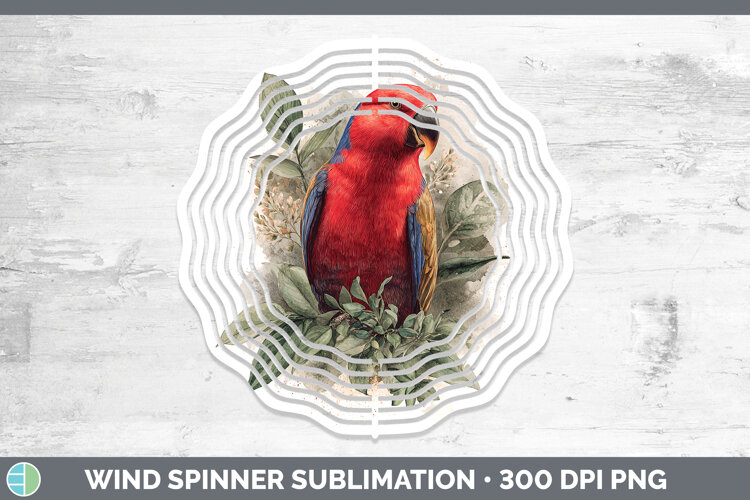 GorgeousParrot Botanicals Wind Spinner design.
