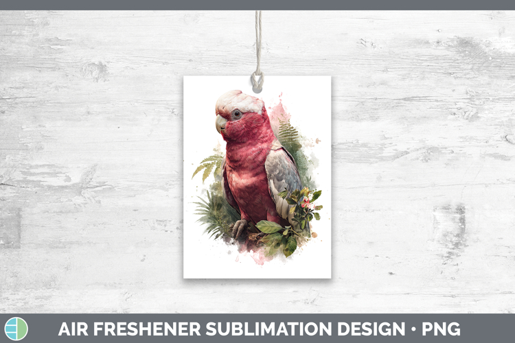 Galah Cockatoo Parrot Botanicals Air Freshener Sublimation D