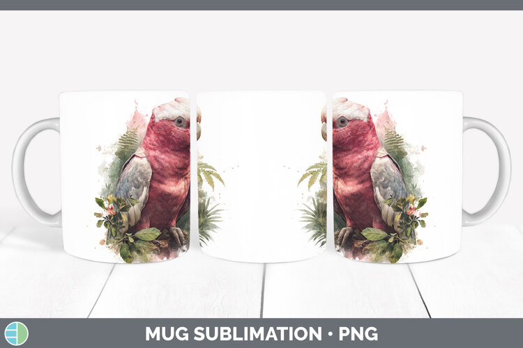 GorgeousParrot Botanicals Mug Wrap design.