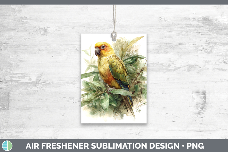 Golden Parakeet Parrot Botanicals Air Freshener Sublimation
