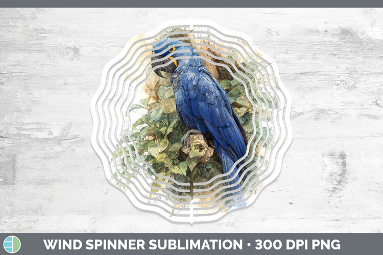 GorgeousParrot Botanicals Wind Spinner design.
