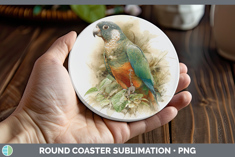 Meyers Parrot Parrot Botanicals Round Coaster Sublimation De