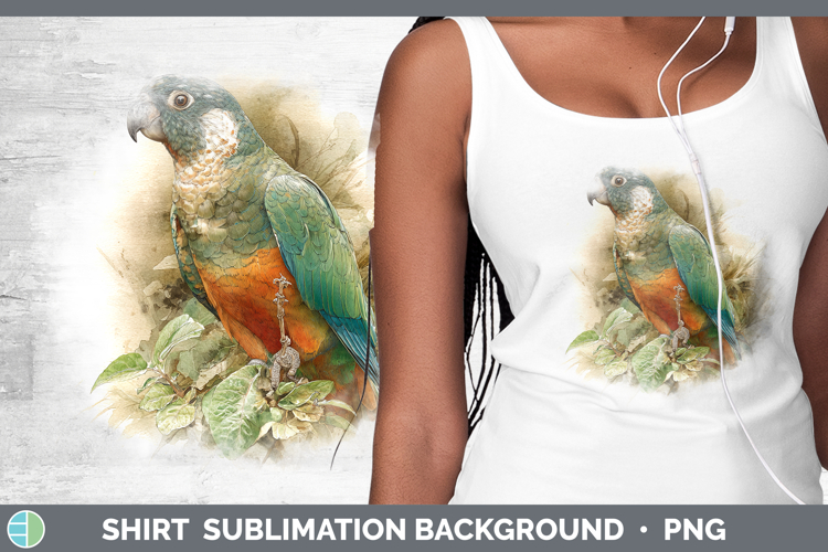 Meyers Parrot Parrot Botanicals Shirt Sublimation Design