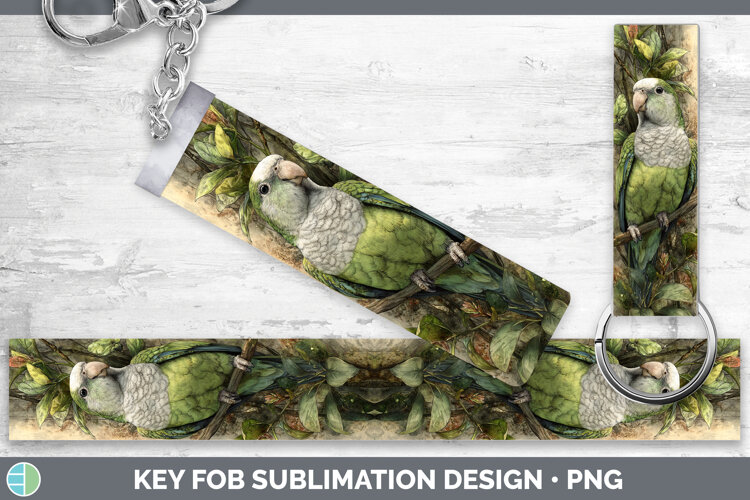 GorgeousParrot Botanicals Key Fob design.