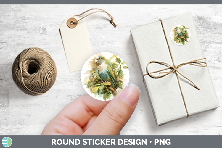Quaker Parrots Parrot Botanicals Stickers Design