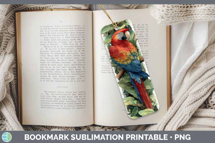 GorgeousParrot Botanicals Bookmark design.