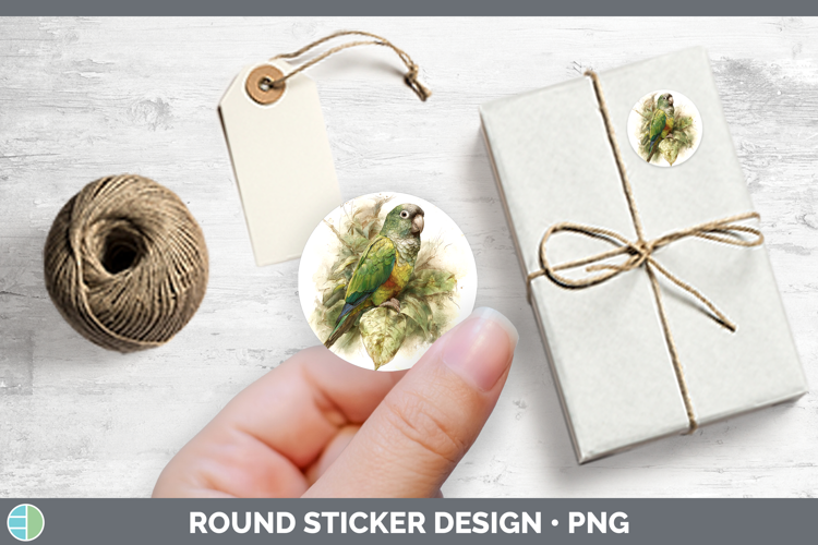 Senegal Parrot Parrot Botanicals Stickers Design