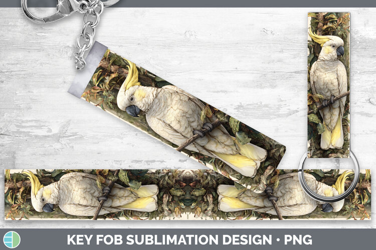 GorgeousParrot Botanicals Key Fob design.