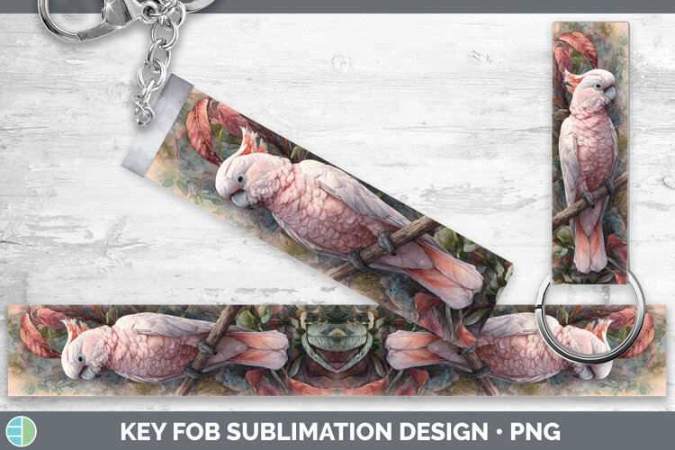 GorgeousParrot Botanicals Key Fob design.