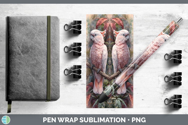 GorgeousParrot Botanicals Pen Wrap design.