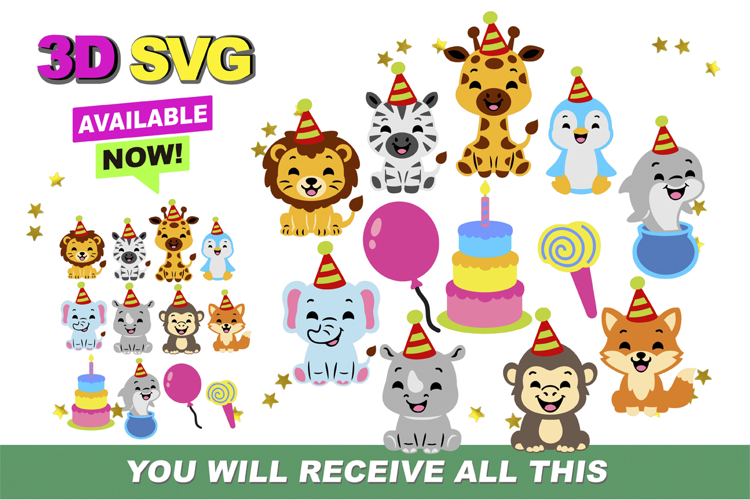 Party Animal 3D SVG