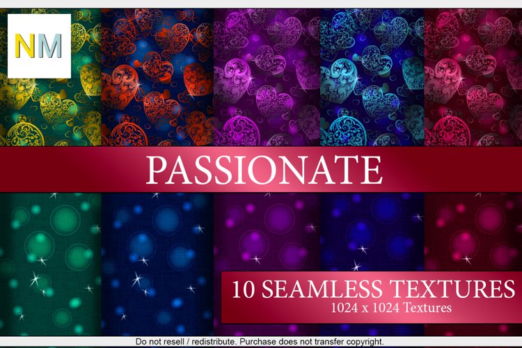 Passionate Fabrics 10 Seamless Textures example image 1