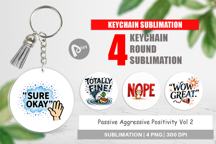 Pastel Snark Keychain