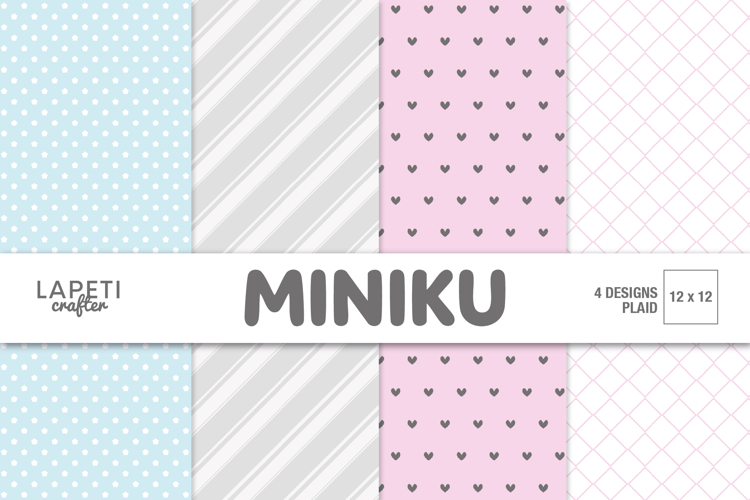 Pastel Baby Digital Papers, Baby Scrapbook Paper