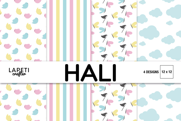 Pastel Baby Digital Papers for Scrapbooking Albums