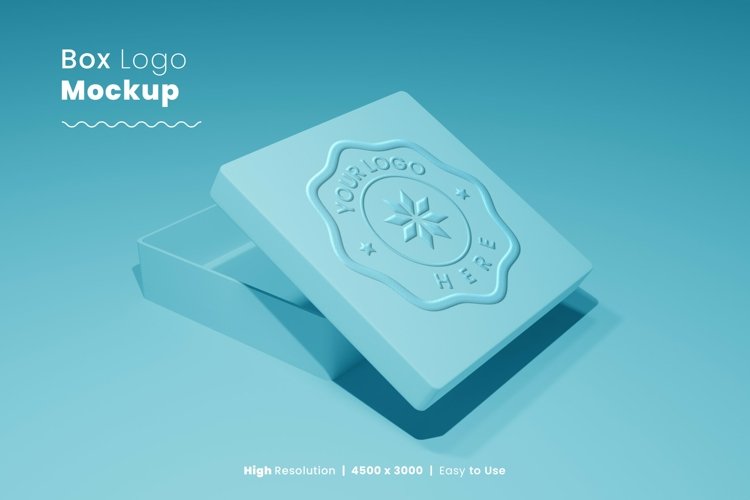 blue pastel box logo mockup psd example image 1