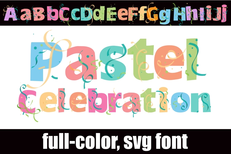Pastel Celebrations Color Font