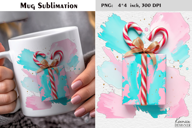 Pastel Cozy Holiday|Merry Christmas Mug Sublimation