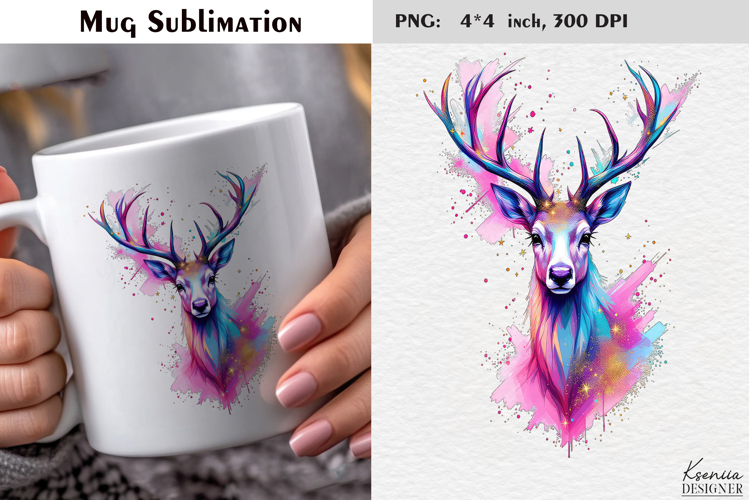 Pastel Cozy Christmas Reindeer|Merry Christmas Mug