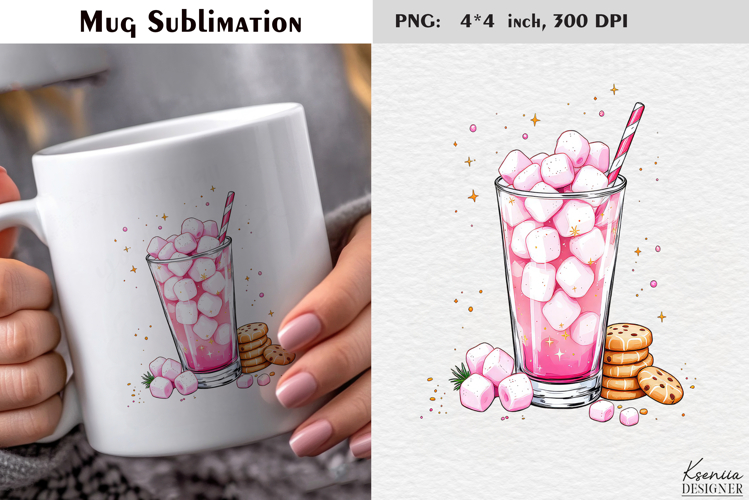 Pastel Cozy Christmas Cocktail|Merry Christmas Mug