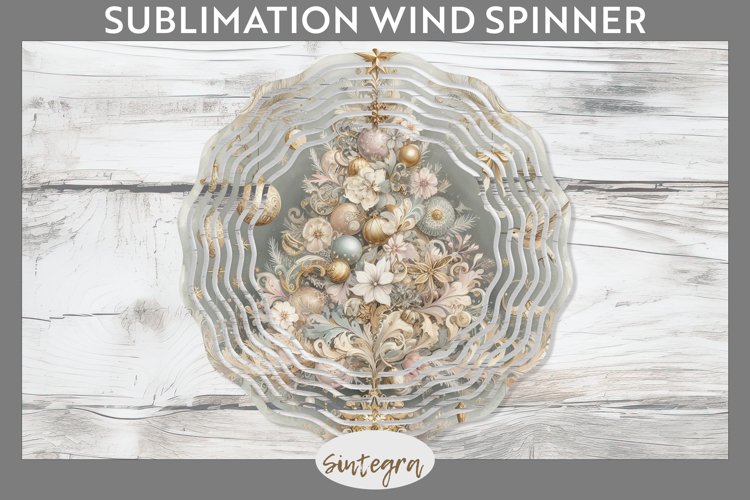 Pastel Christmas Tree v2 Wind Spinner Sublimation