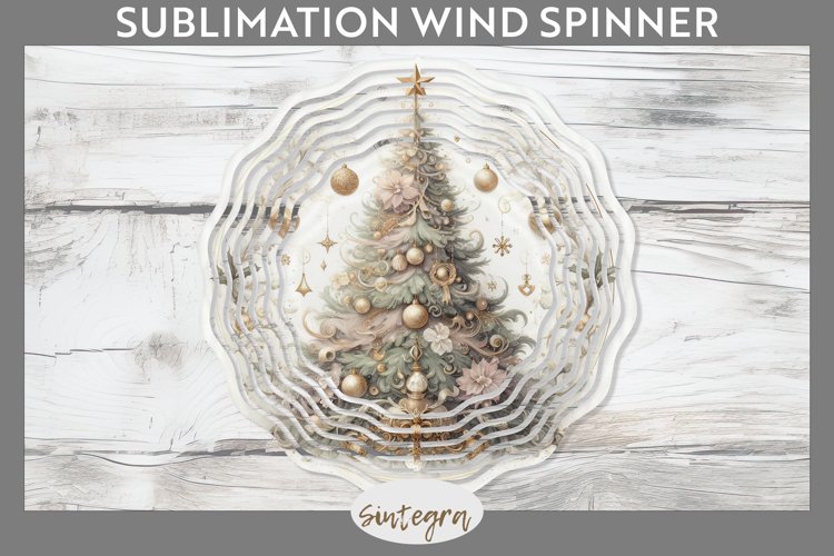 Pastel Christmas Tree v3 Wind Spinner Sublimation