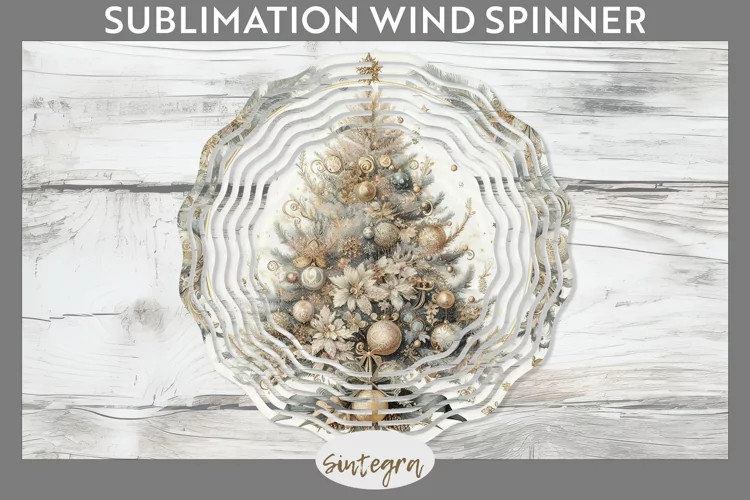 Pastel Christmas Tree v5 Wind Spinner Sublimation