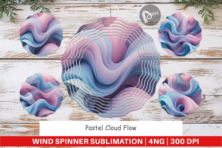 Wind Spinner Pastel Cloud Flow