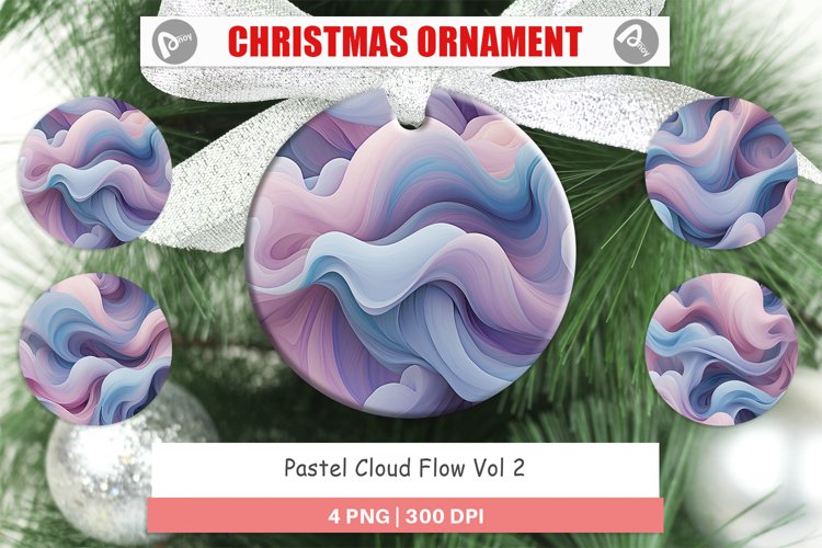 Christmas Ornaments Pastel Cloud Flow