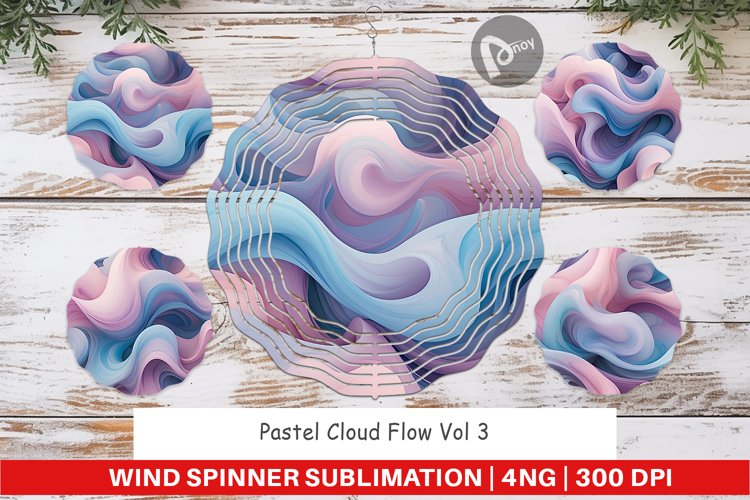 Wind Spinner Pastel Cloud Flow