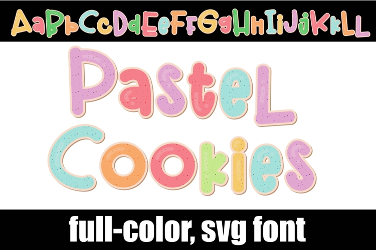 Pastel Cookies Color Font