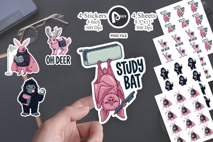 Pastel Cryptid Academy Sticker example image 1