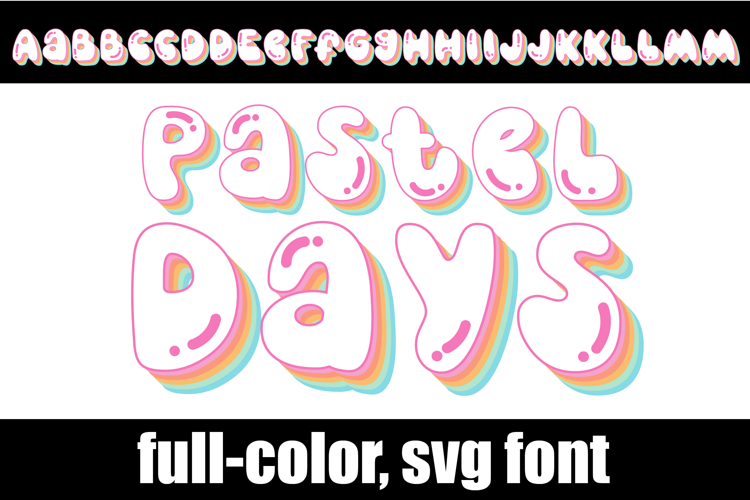 Pastel Days Color Font
