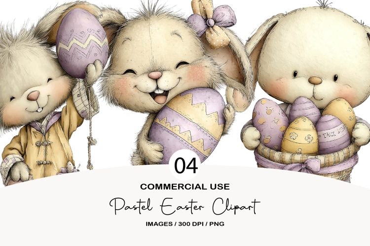 Pastel Easter Clipart