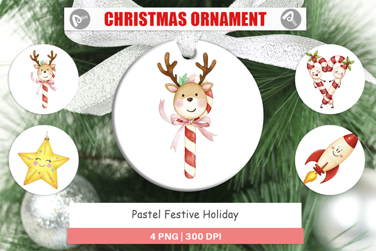 Ornament Pastel Holiday Festive