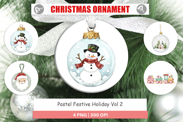 Ornament Pastel Holiday Festive example image 1