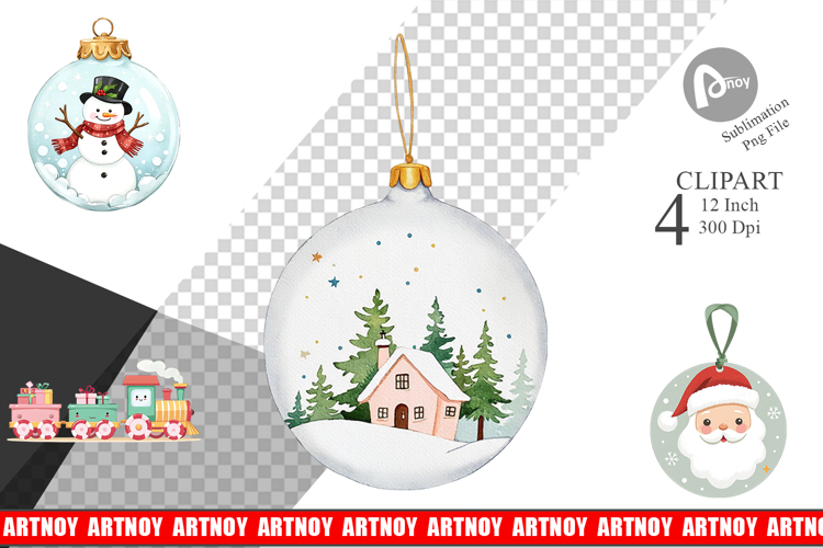 Christmas Watercolor Png Image 12