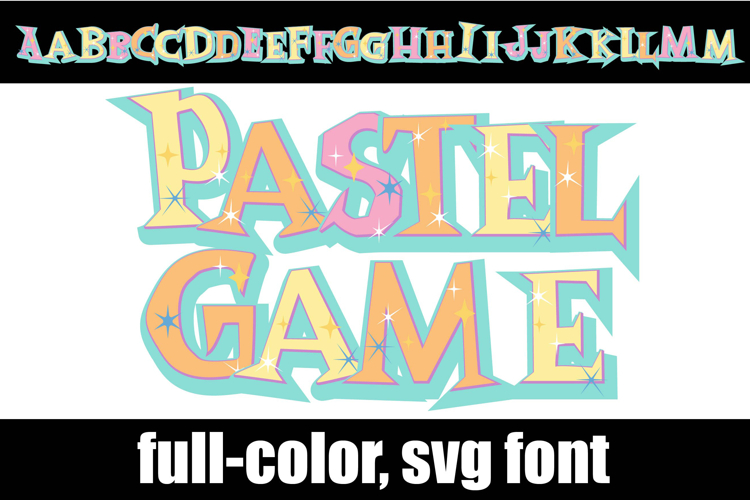 Pastel Game Color Font