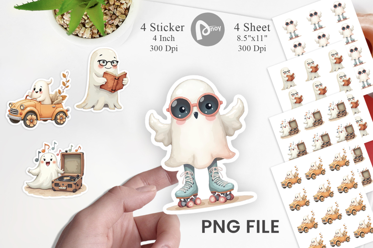 Pastel Ghost Vibes Sticker